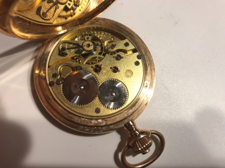 Goldene IWC Taschenuhr von 1913 Wertschätzung