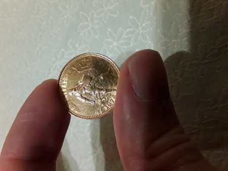 Münze aus echtem Gold?