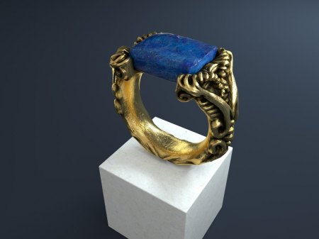 Lapis Gold Ring Konzept