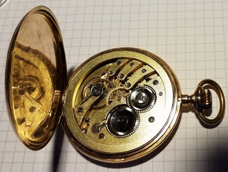 Uhrenbestimmung Taschenuhr mit Kette und Skorpion