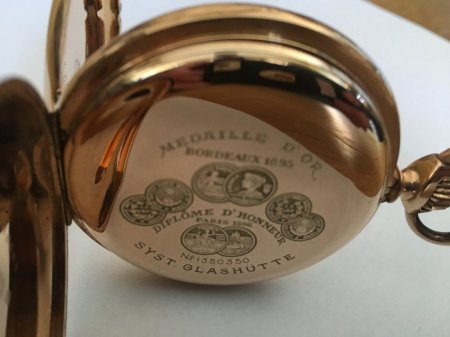 System Glashütte Medaille d´Or 1895 - 14 Karat 119,8 Gramm von meinem Opa ca 1930