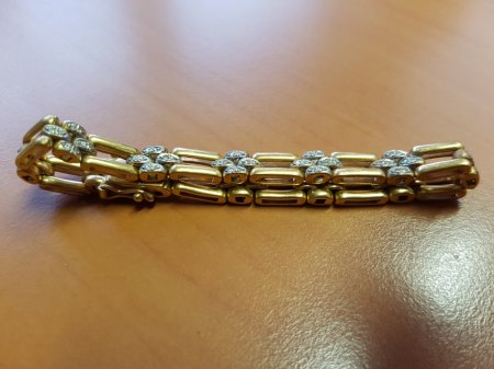 Armband 750 Gold mit Steinen aus Nachlass