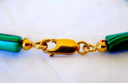 Malachit - Armband 585/Gelbgold zu verkaufen