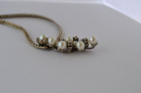 Weißgold(585)-Kette mit Perlen & Diamanten - Wert und wo verkaufen?