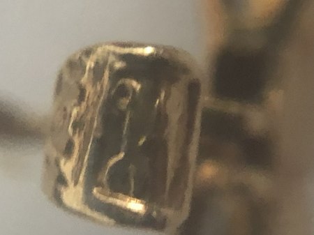 Diamantbrosche 750 Stempel Schere