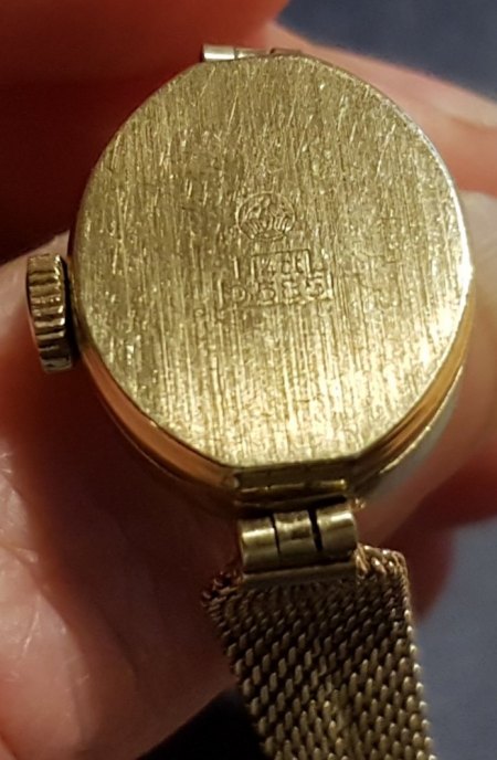 Feine Damen Armbanduhr in 585 Gold