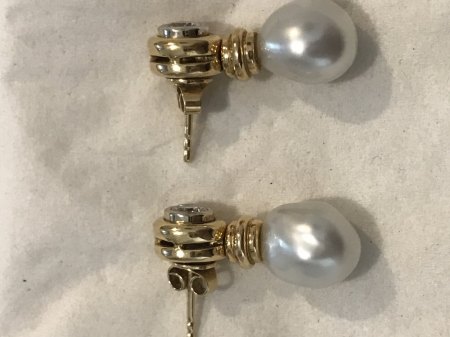 Perlen Brillant Ohrringe