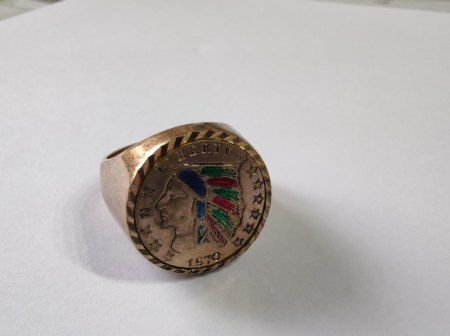 Gold Ring Indian head ?