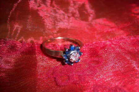 Saphir Ring mit Diamanten 17 CT 585 GOLD Ringgrösse 62.jpg