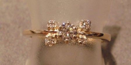 Verlobongsring Rosegold Diamant/Moissanite