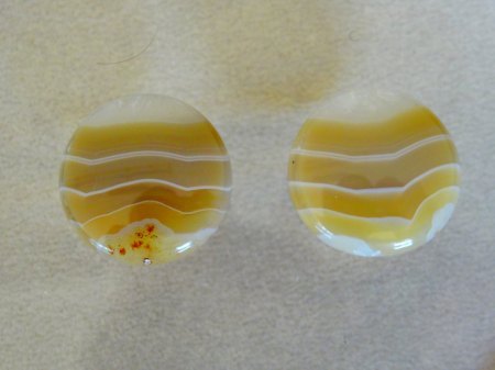 Pärchen Bandachate - aus Goldschmiede zu verkaufen