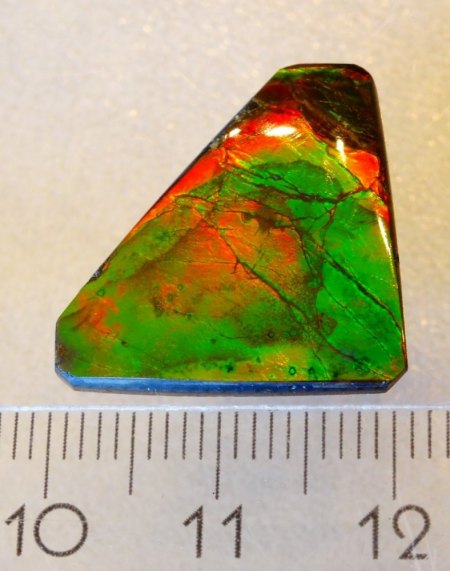 Ammolit-Triangel - grün/orange aus Goldschmiede zu verkaufen
