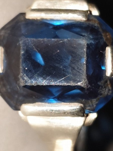 Welche blauen Steine in 800er Silber - um 1900?