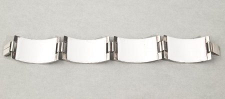 Stegemaille Armband 925er Silber - Identifikation und Schätzung