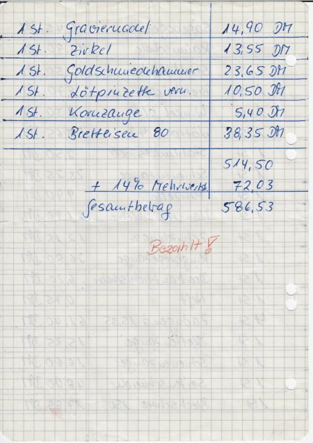 Hanau-Startwerkzeug von 1982