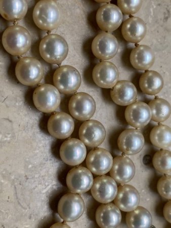 Perlenkette 750 Gold Brillianten Wertschätzung