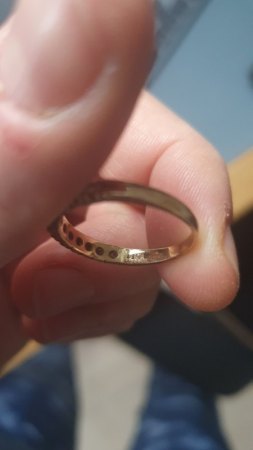 435 Stempel bei Gold Ring mit Diamanten - was bedeutet das?