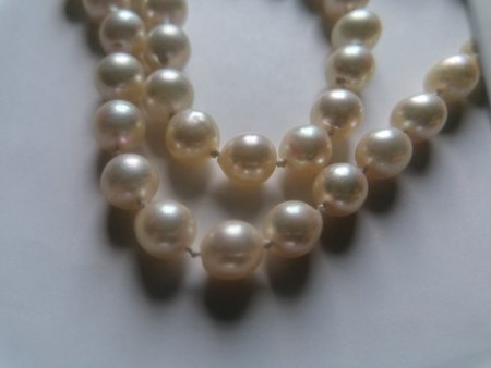 Perlencollier mit Schliesse 46 cm