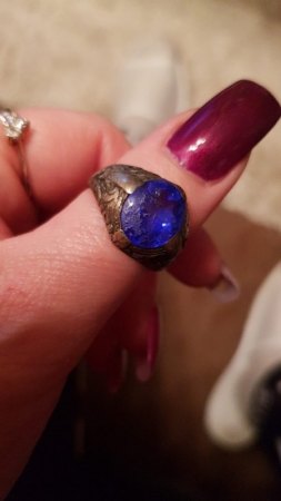 Antiker 830 Silber Ring mit blauen Stein - bitte um Wertermittlung