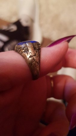 Antiker 830 Silber Ring mit blauen Stein - bitte um Wertermittlung
