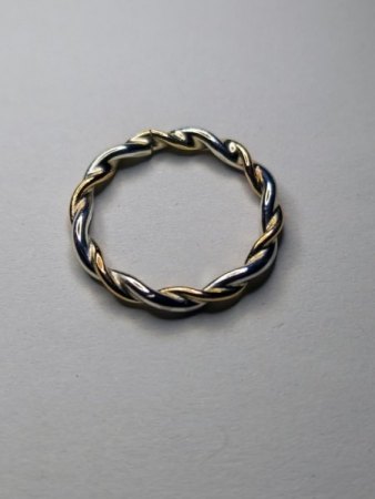Kordierter Ring - RoseGold/Silber