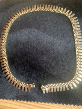 Goldkette, 43 cm, Kragenband