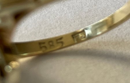 Ring geerbt, Aquamarin in 585 Gold, Wert?