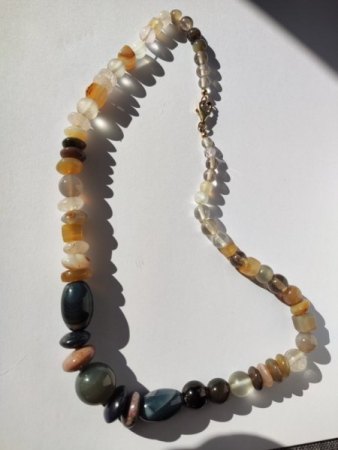 Halskette mit Steinen 925
