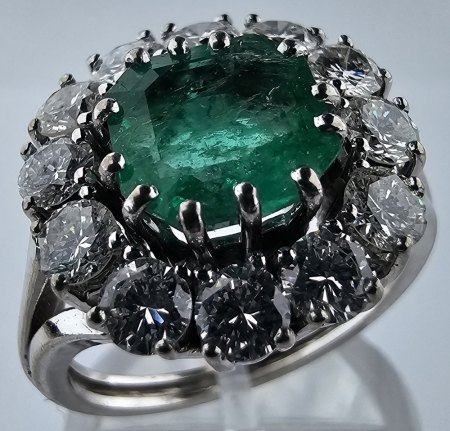 Smaragd-Diamant Ring 585 Gold Echtheit? Wert?