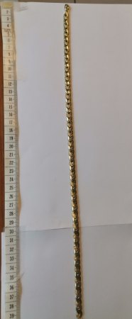 Goldene 40 cm lange Kette Gewicht 37gr