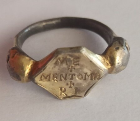 Memento Mori Ring 2 antik
