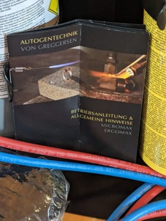 Verkaufe Hartlöt- und Kleinschweißgerät Lötfreund "GOLD" mit Greggersen Microbrenner