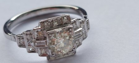 Altschliff-Diamantring aus Chicago verkaufen